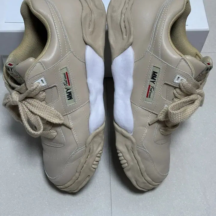 [BUNJANG] Mihara Yasuhiro Parker Leather Sneakers Beige EU43 / 미하라 야스히로 파커 레더 스니커즈 43사이즈 판매