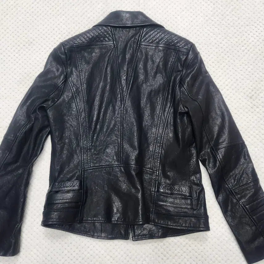[BUNJANG] Sandro Black Leather Rider Jacket / 산드로 블랙 레더 라이더 자켓