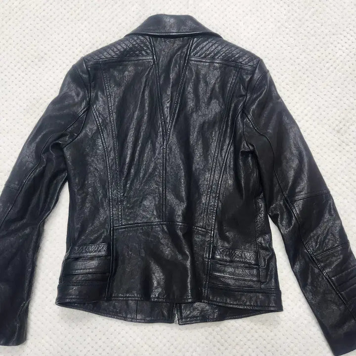 [BUNJANG] Sandro Black Leather Rider Jacket / 산드로 블랙 레더 라이더 자켓