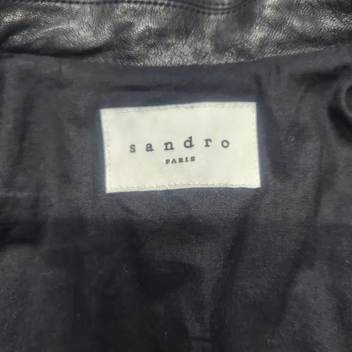 [BUNJANG] Sandro Black Leather Rider Jacket / 산드로 블랙 레더 라이더 자켓