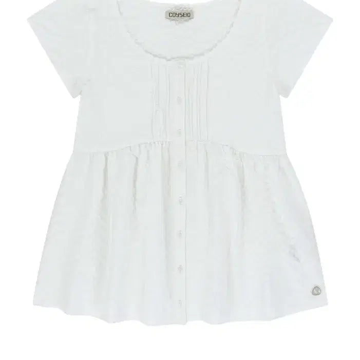 [BUNJANG] COYSEIO Pintuck Blouse White OS / COYSEIO 핀턱 블라우스 화이트 OS