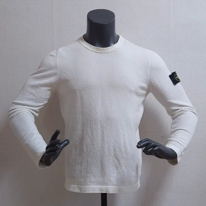 [BUNJANG] Stone Island Ivory Knit Sweater / 스톤아일랜드 아이보리 니트 95