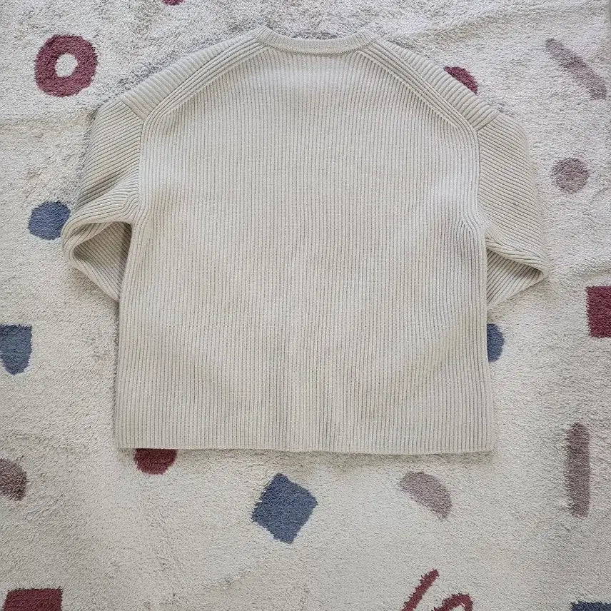 [BUNJANG] Auralee Super Fine Wool Rib Knit Oatmeal/Ivory / 오라리 울 립 니트