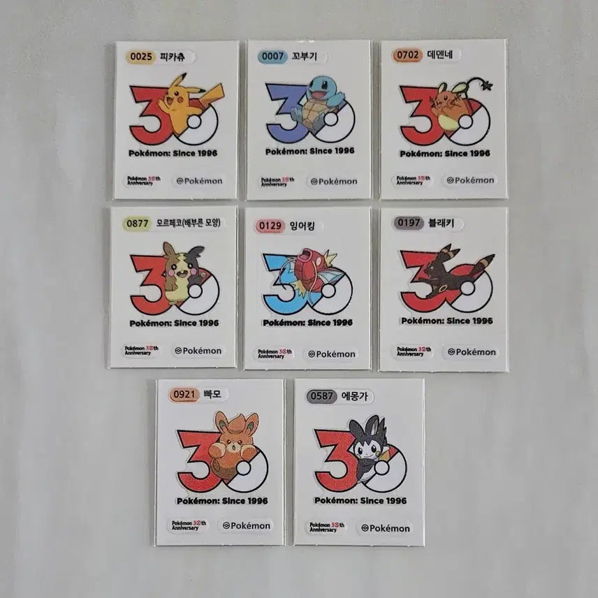 [BUNJANG] Pokemon Stickeralbum Season 5 30th Anniversary New Stickers Bundle Set / 포켓몬띠부씰 시즌5 30주년 뉴띠부씰 일괄판매