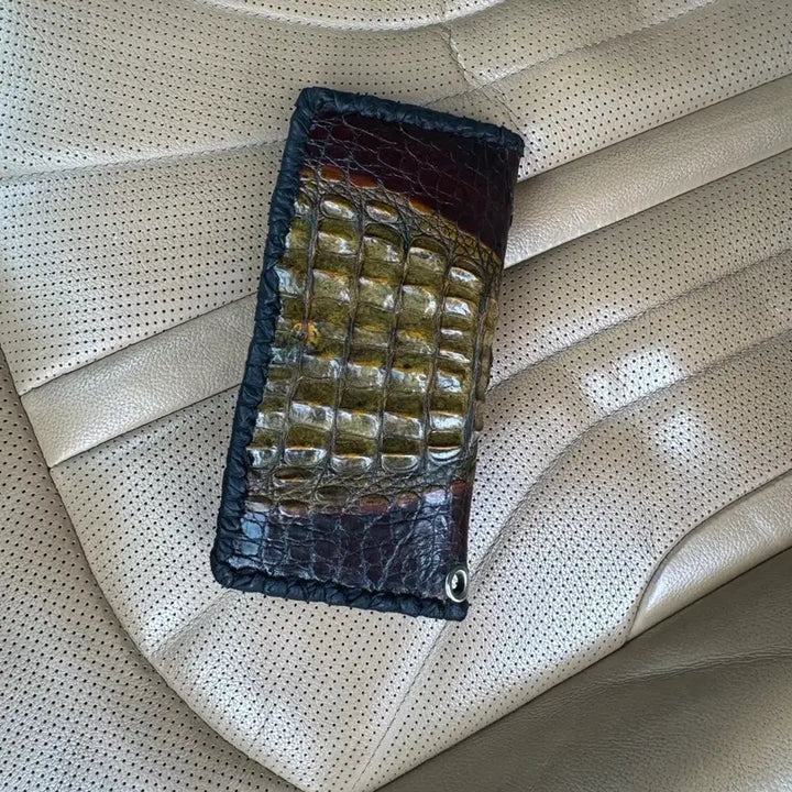 [BUNJANG] Genuine Crocodile Leather Bifold Wallet / 악어가죽지갑