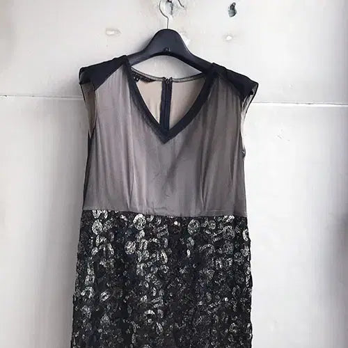 [BUNJANG] Objets Genuine Polyester Blend Sequin Dress / 오브제 정품 - 55/새거수준