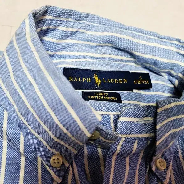 [BUNJANG] Polo Ralph Lauren Oxford Stripe Long Sleeve Shirt / 폴로 옥스포드 스트라이프 셔츠 공용 폴1328
