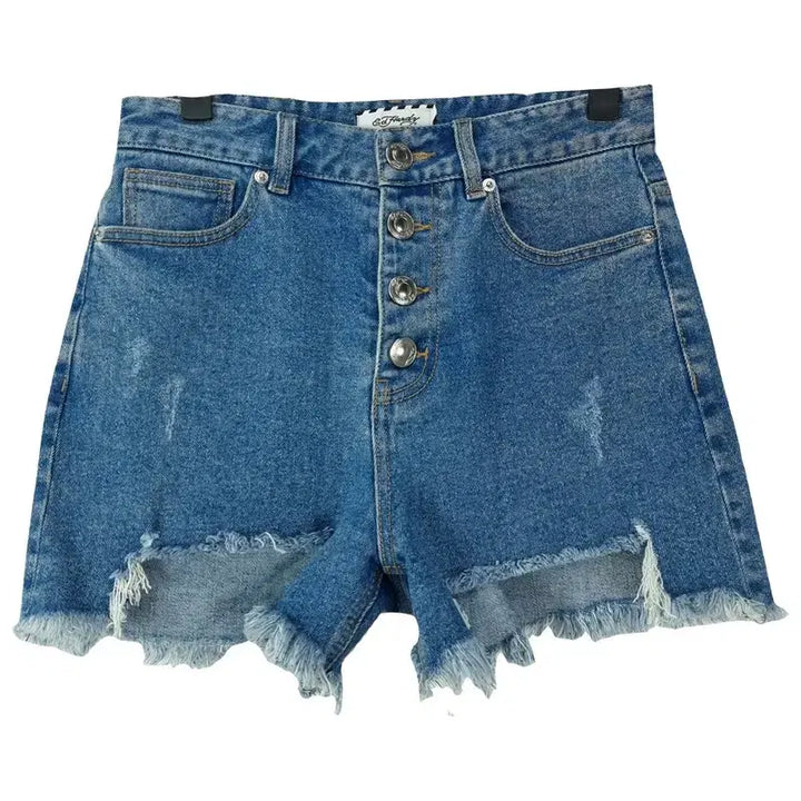 [BUNJANG] Ed Hardy Embroidered Back Pocket Denim Shorts / 에드하디 백포켓 자수 데님 숏츠 핫팬츠 M20307