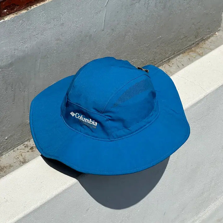 [BUNJANG] Columbia Logo Blue Boonie Hat / [M-L] 컬럼비아 로고 블루 정글모 부니햇 모자
