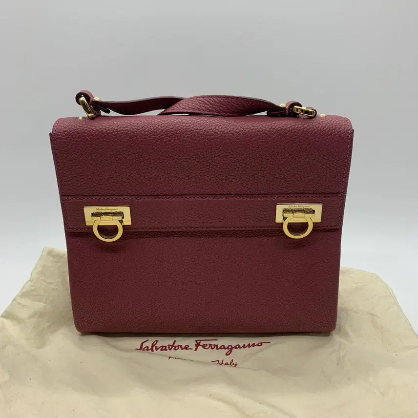 [BUNJANG] Salvatore Ferragamo Gancini Maia Double Lock Crossbody Bag / 267001297 페라가모 간치니 마이야 더블락 크로스백