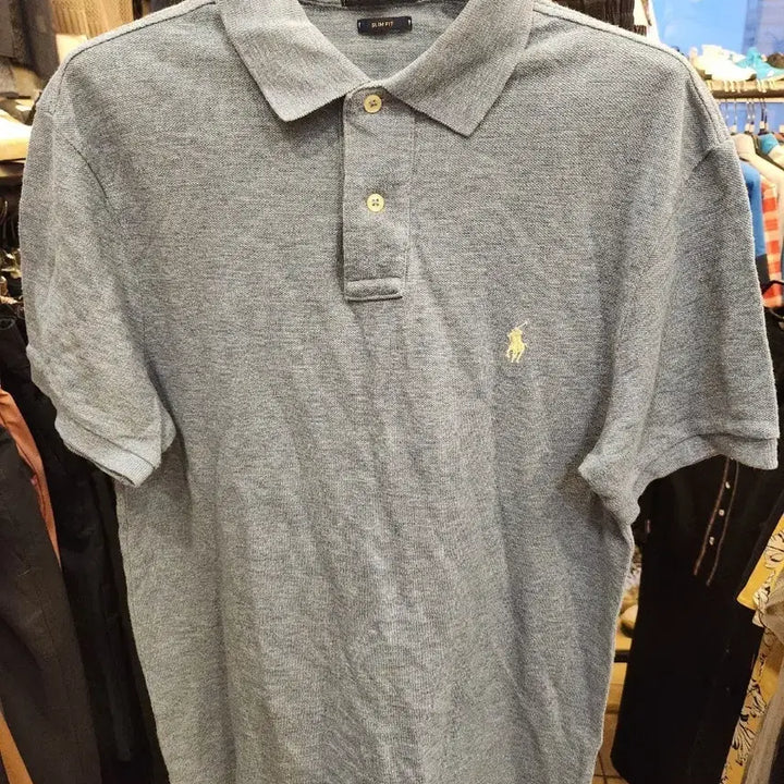 [BUNJANG] Polo Ralph Lauren Slim Fit Blue Polo Shirt / 폴로 랄프로렌 슬림핏 블루 카라티