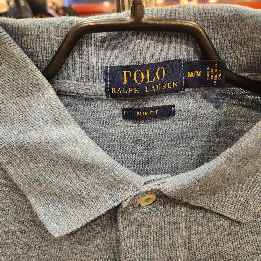 [BUNJANG] Polo Ralph Lauren Slim Fit Blue Polo Shirt / 폴로 랄프로렌 슬림핏 블루 카라티