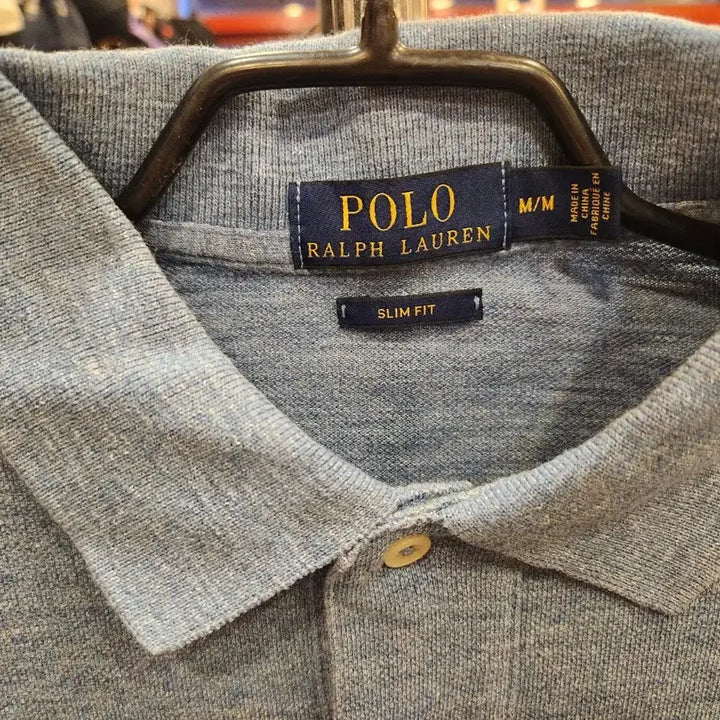 [BUNJANG] Polo Ralph Lauren Slim Fit Blue Polo Shirt / 폴로 랄프로렌 슬림핏 블루 카라티