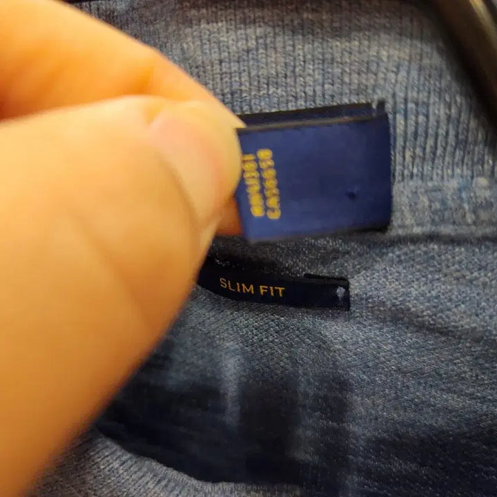[BUNJANG] Polo Ralph Lauren Slim Fit Blue Polo Shirt / 폴로 랄프로렌 슬림핏 블루 카라티