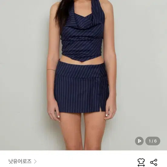 [BUNJANG] Not Your Rose Jennie Halterneck Top / 낫유어로즈 제니 홀터넥
