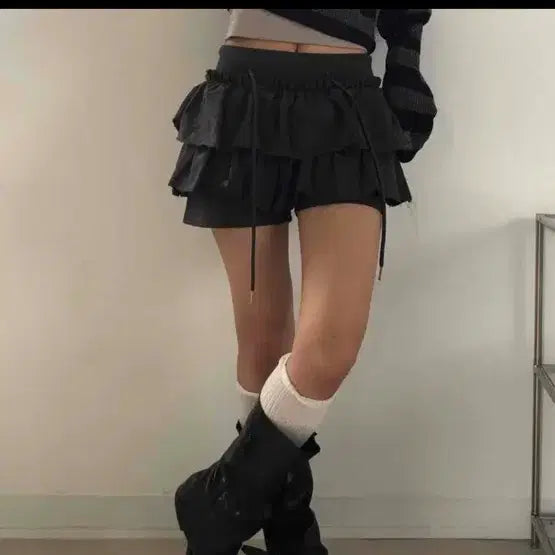 [BUNJANG] A-bly Tiered Mini Skirt / 에이블리 캉캉치마 캉캉스커트 치마바지