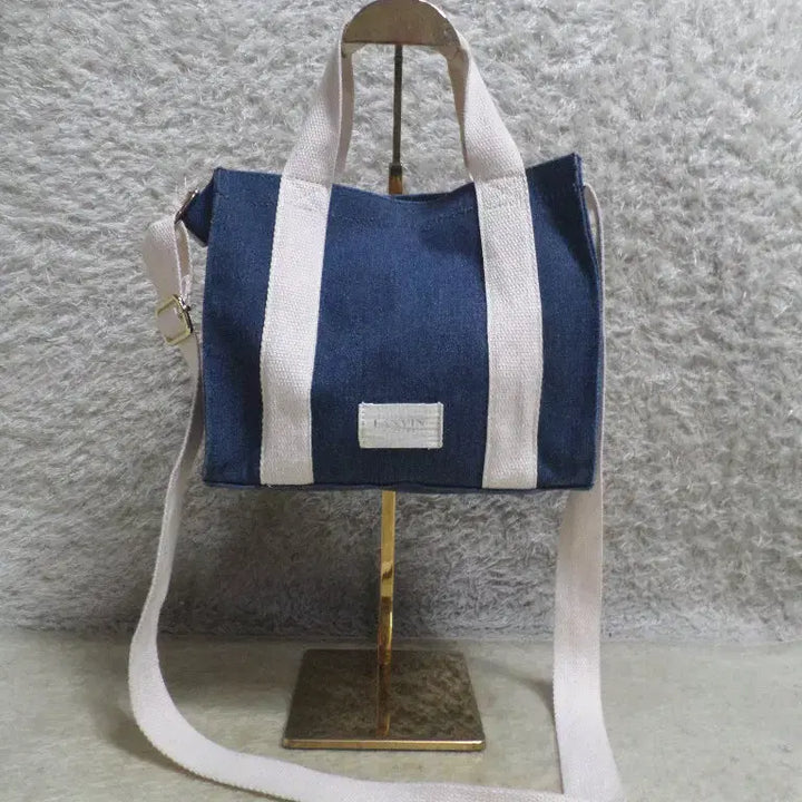 [BUNJANG] LANVIN Denim Eco Bag Tote Bag Crossbody Bag / 후루룩구제2 랑방 에코백 토트백 데님 크로스백 260501