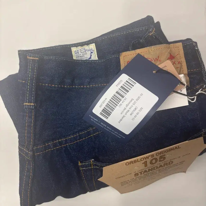 [BUNJANG] Orslow 105 One Wash Selvedge Denim Jeans / (새제품) Orslow 105 원 워시 셀비지 데님
