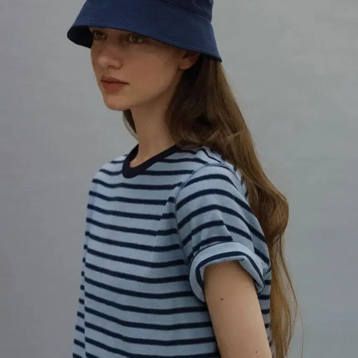 [BUNJANG] Nothing Written Sailor T-Shirt Navy Stripe / 낫띵리튼 sailor t shirt