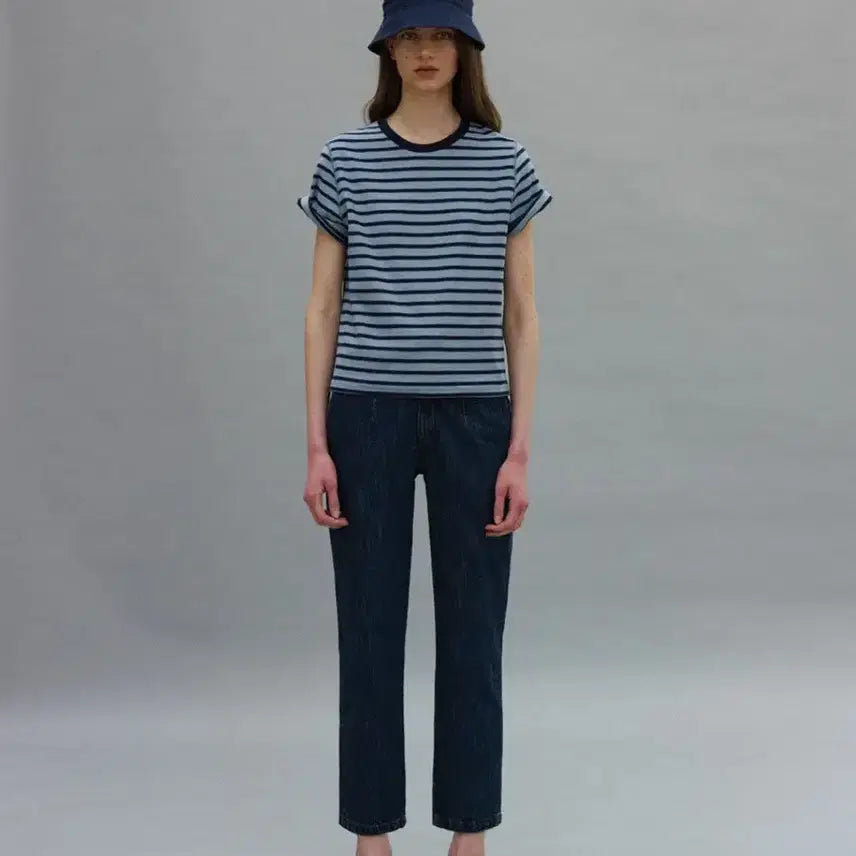 [BUNJANG] Nothing Written Sailor T-Shirt Navy Stripe / 낫띵리튼 sailor t shirt