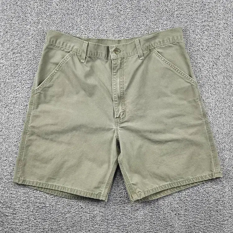[BUNJANG] Carhartt Cotton Work Shorts Desert Beige 36" / 칼하트 코튼 워크 쇼츠 반바지 ( 36" ) / 12050