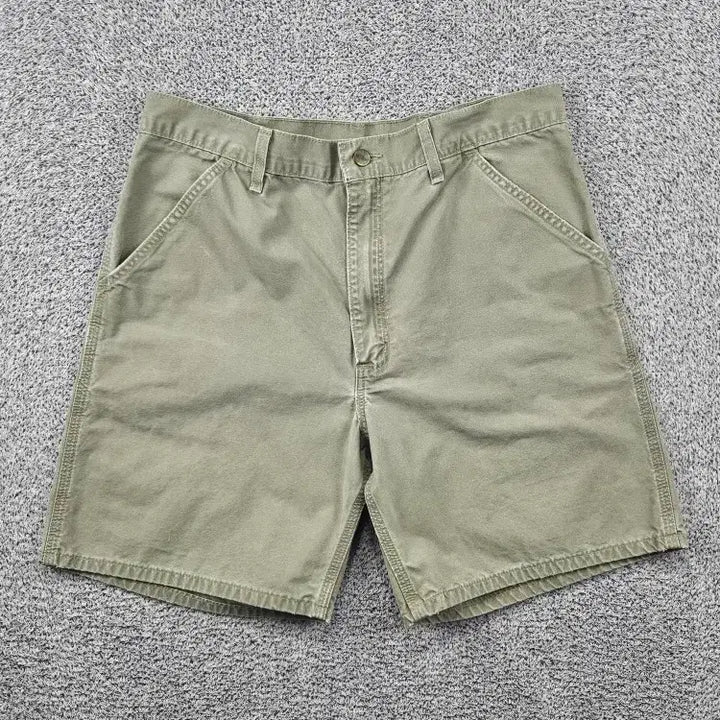 [BUNJANG] Carhartt Cotton Work Shorts Desert Beige 36" / 칼하트 코튼 워크 쇼츠 반바지 ( 36" ) / 12050