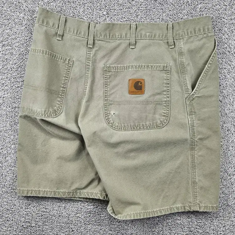 [BUNJANG] Carhartt Cotton Work Shorts Desert Beige 36" / 칼하트 코튼 워크 쇼츠 반바지 ( 36" ) / 12050