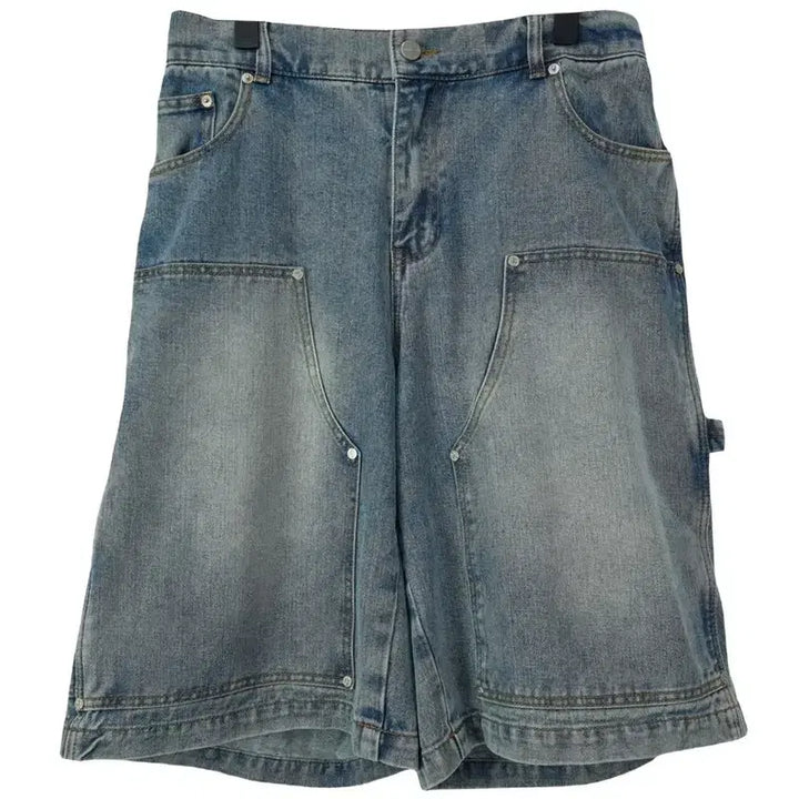 [SOLD OUT] 낫포너드 더블니 카펜터 데님 버뮤다 팬츠 반바지 M20308