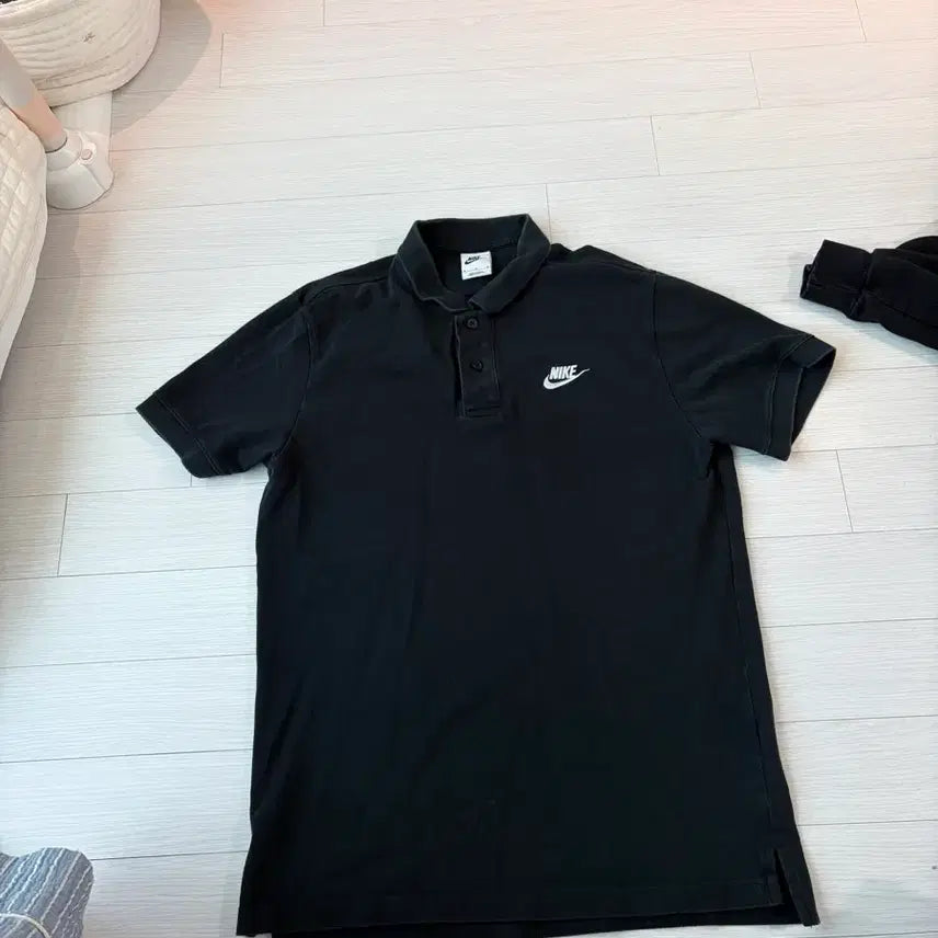 [BUNJANG] Nike Black Logo Polo Shirt (Size M / KR 100) / 나이키 카라티 m 사이즈 100정도됩니다