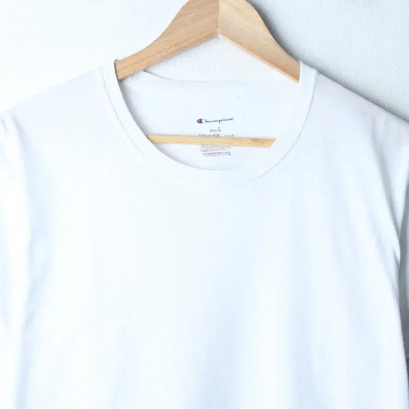 [BUNJANG] Champion Plain White T-Shirt (L-XL) Old School / (L-XL) 챔피온 반팔 티셔츠 화이트 무지 올드스쿨-18665