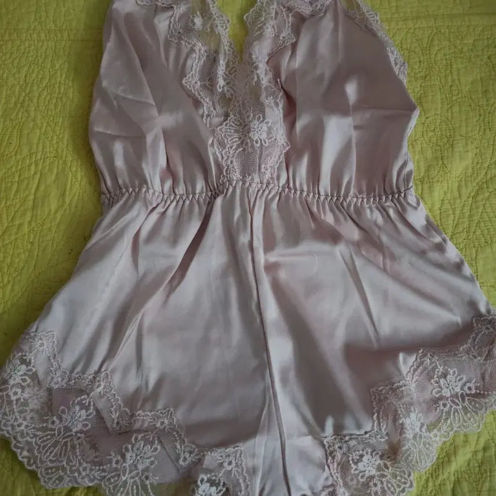 [BUNJANG] Pink Lace Sleep Set / 슬립세트
