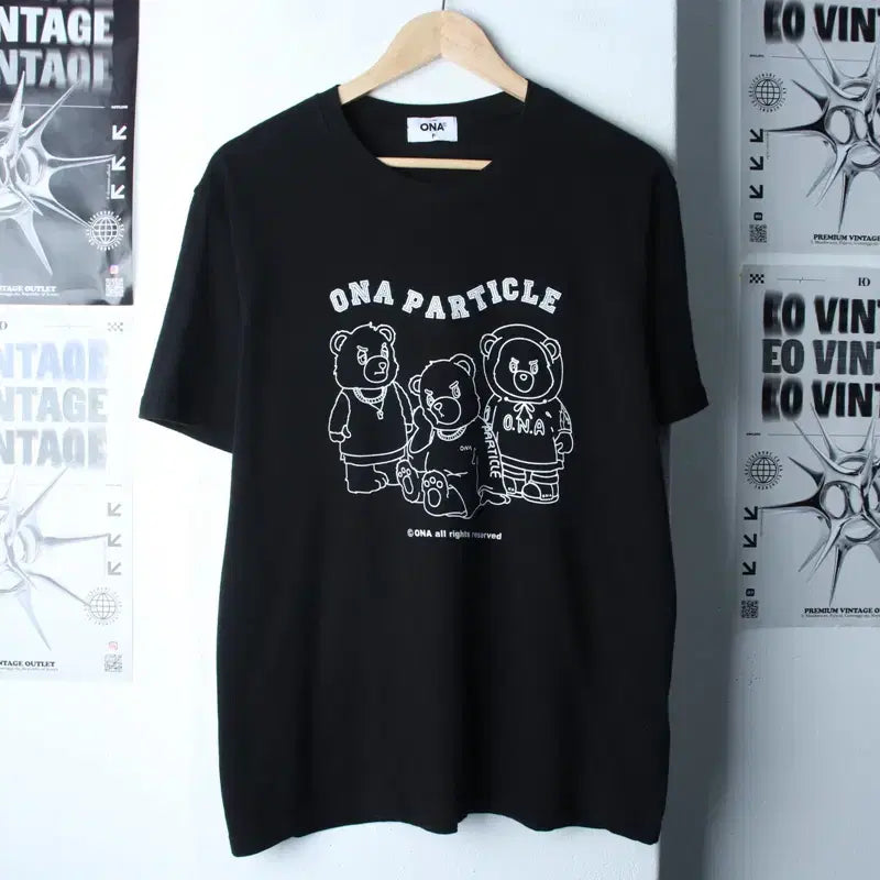 [BUNJANG] Brand Vintage Big Printing Bear T-Shirt / (F) 브랜드빈티지 반팔 티셔츠 빅프린팅 곰돌이 키치-18667