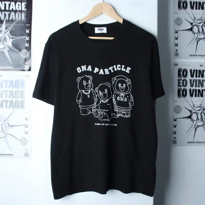 [BUNJANG] Brand Vintage Big Printing Bear T-Shirt / (F) 브랜드빈티지 반팔 티셔츠 빅프린팅 곰돌이 키치-18667