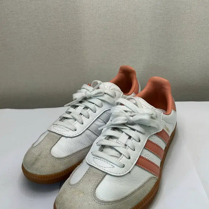[BUNJANG] Adidas Samba OG White Coral Sneakers / 아디다스 삼바 OG 화이트 코랄(255)