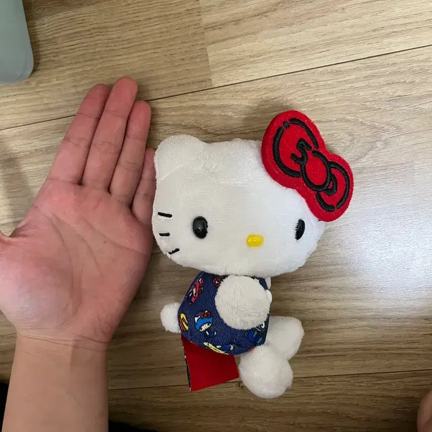 [BUNJANG] Hello Kitty 50th Anniversary Plush Keychain Doll / 헬로키티 50주년 키링 봉제인형