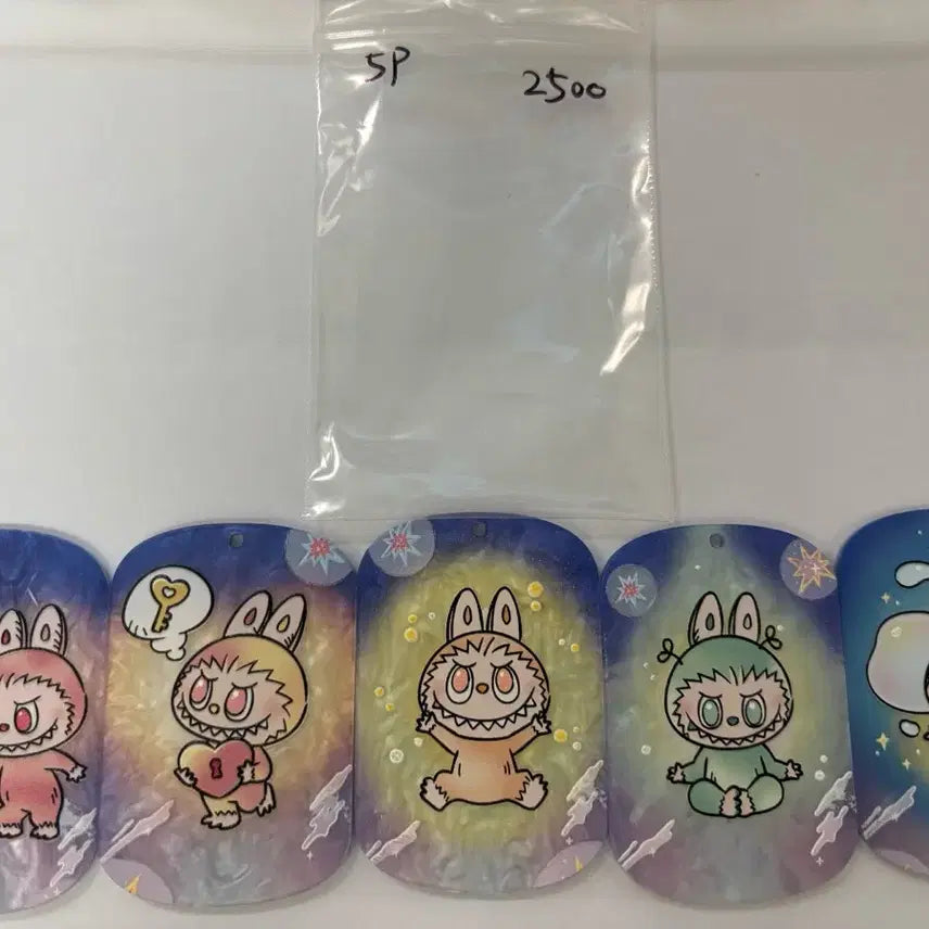 [BUNJANG] Rabubu Character Keychain Set / 라부부 팬던트