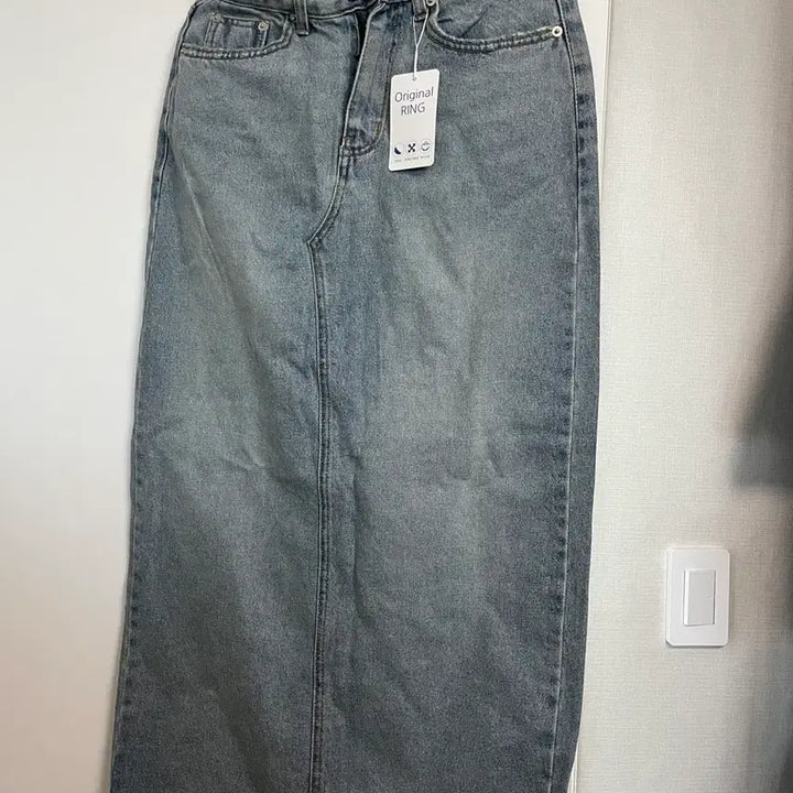 [BUNJANG] Long Denim Skirt (Small, New) / 롱데님스커트(스몰,새상품)