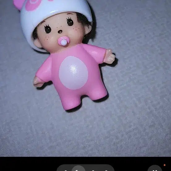 [BUNJANG] Monchhichi Baby Panda Mini Keychain Figure / 미사용) 몬치치 아기 일본 고전풍 인형 키링 피규어 초미니 초소형 판다