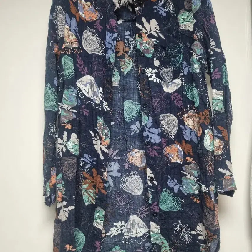 [BUNJANG] Pattern Long Shirt XXL / 패턴 롱 셔츠 남방 XXL