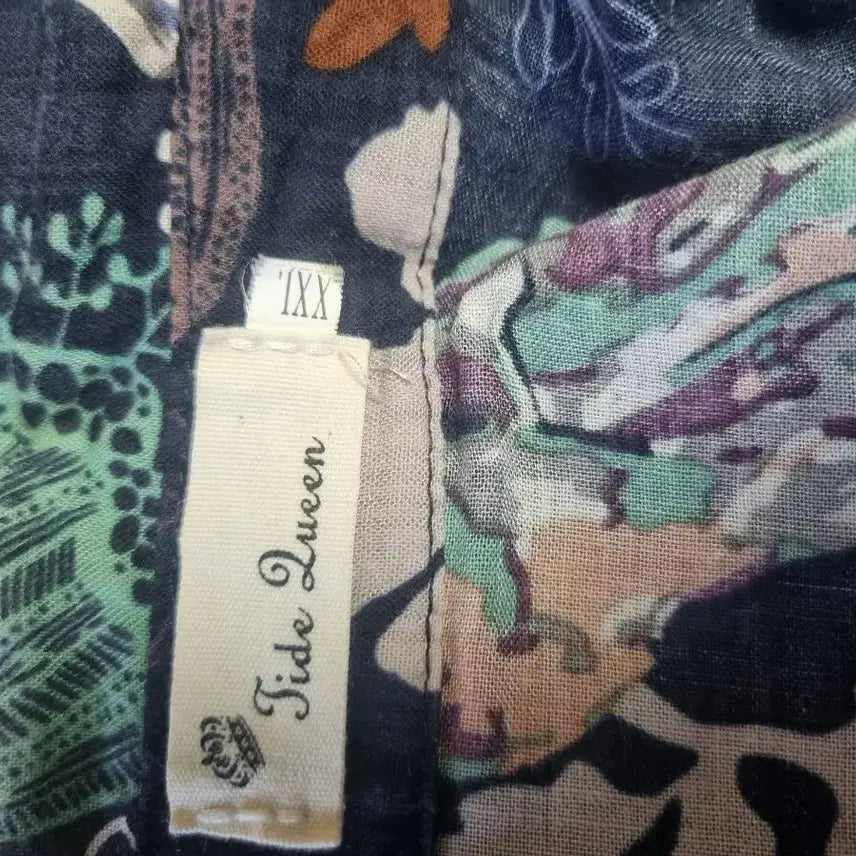 [BUNJANG] Pattern Long Shirt XXL / 패턴 롱 셔츠 남방 XXL