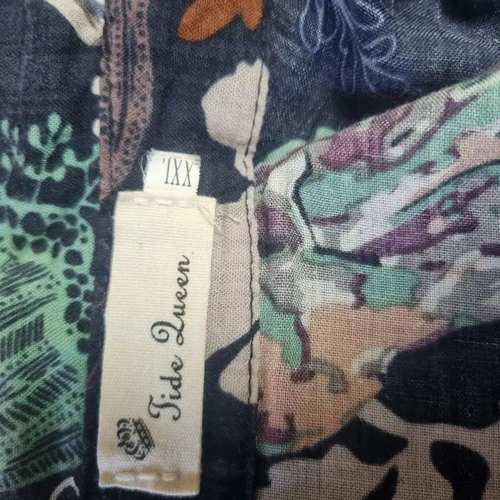 [BUNJANG] Pattern Long Shirt XXL / 패턴 롱 셔츠 남방 XXL
