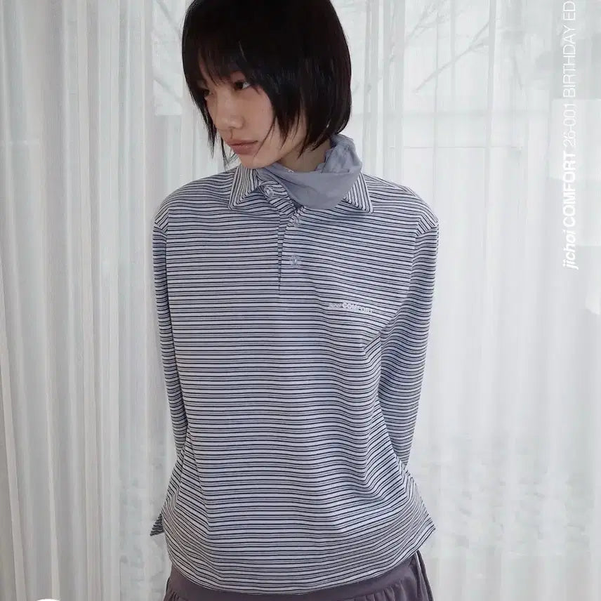 [BUNJANG] Jichoi Comfort Stripe Size 2 Trousers / 지초이 컴포트 스트라이프 2사이즈