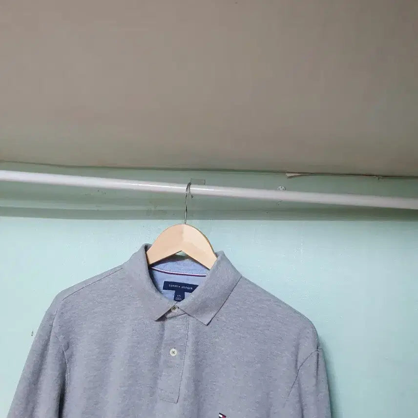 [BUNJANG] Tommy Hilfiger Long Sleeve Polo Shirt L (100) / 타미힐피거 긴팔 카라티 L 100