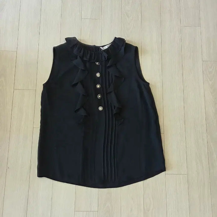 [SOLD OUT] 레니본 프릴 나시 블라우스