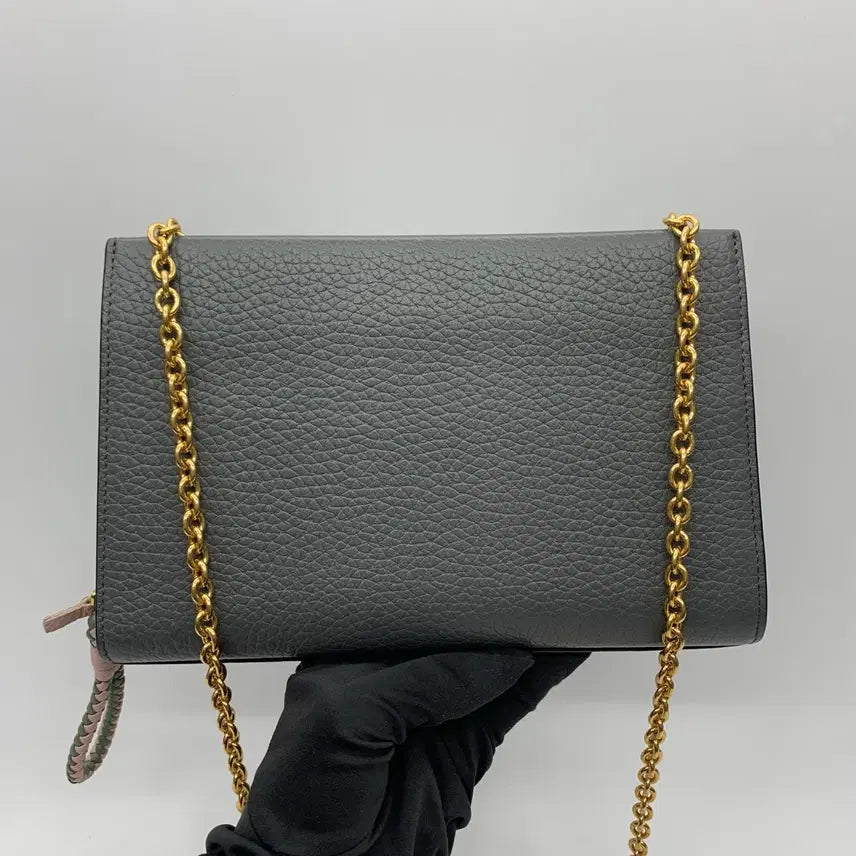 [BUNJANG] Mulberry Iris Chain Wallet Charcoal / 267001299 멀버리 아이리스 체인 지갑 차콜