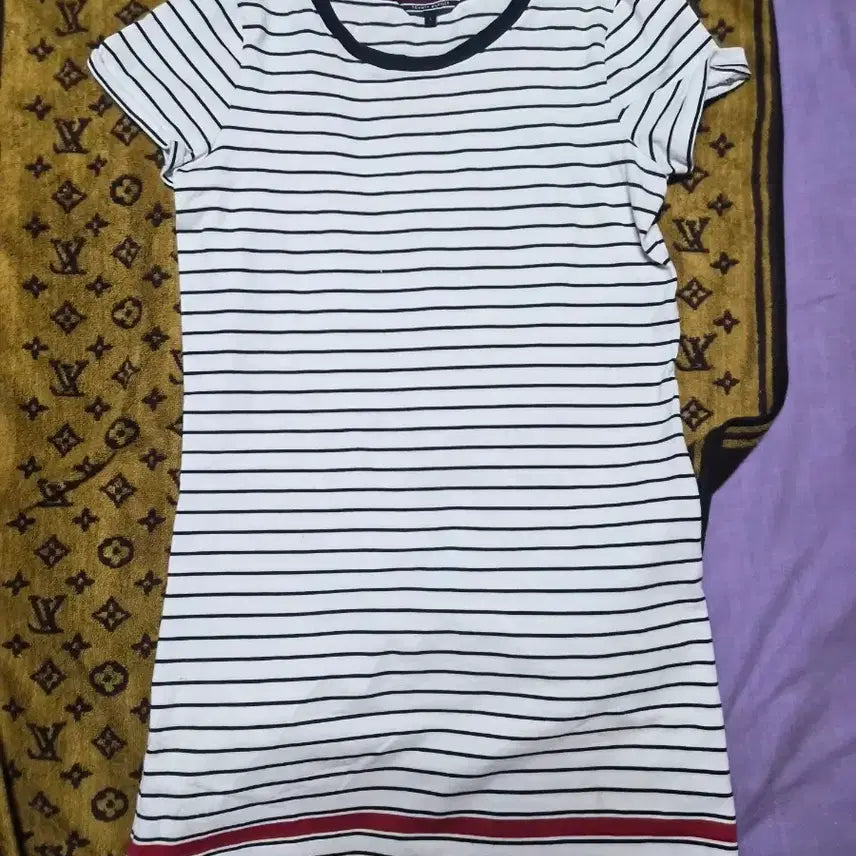 [BUNJANG] Tommy Hilfiger Striped Short Sleeve Dress / 타미힐피거 스트라이프 반팔 원피스