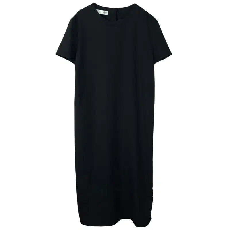 [BUNJANG] RECTO Short Sleeve Long Dress Black (Women&