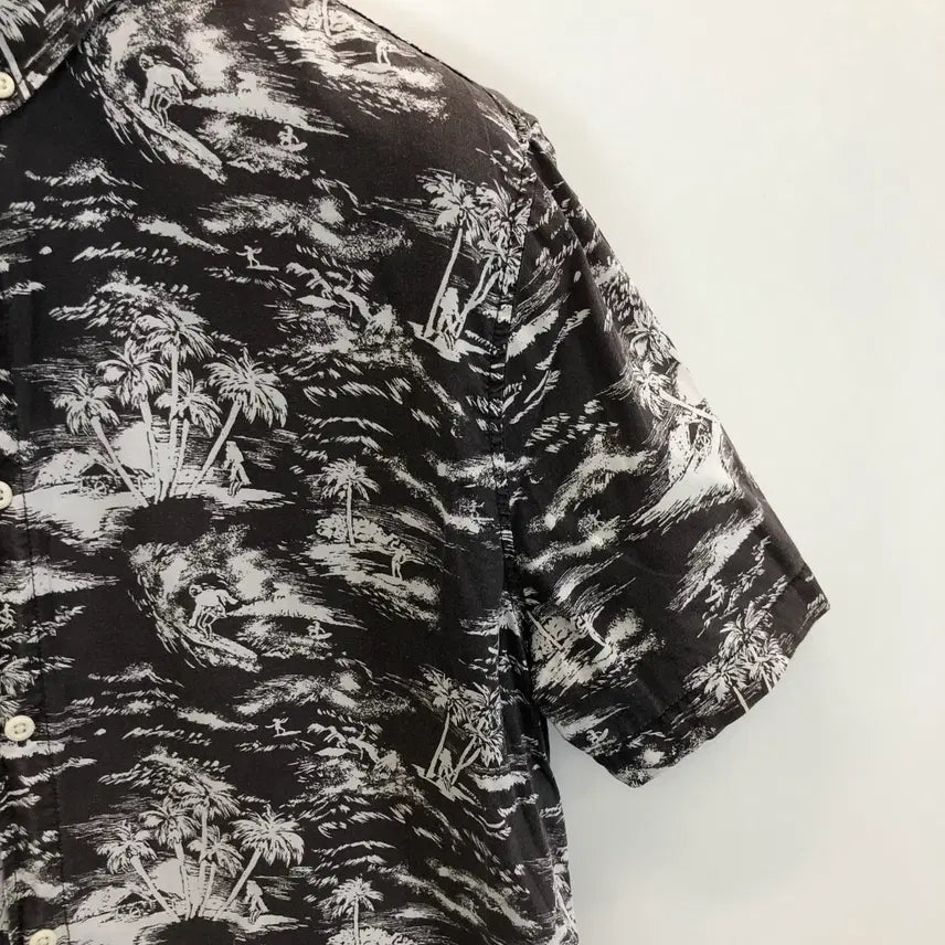 [BUNJANG] H&amp;M Hawaiian Pattern Short Sleeve Shirt - Size M / H&amp;M 흐앤므 하와이안 패턴 반팔셔츠 M
