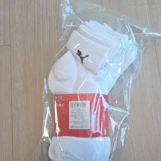 [BUNJANG] Puma White Socks (8 Pairs) / 퓨마 양말