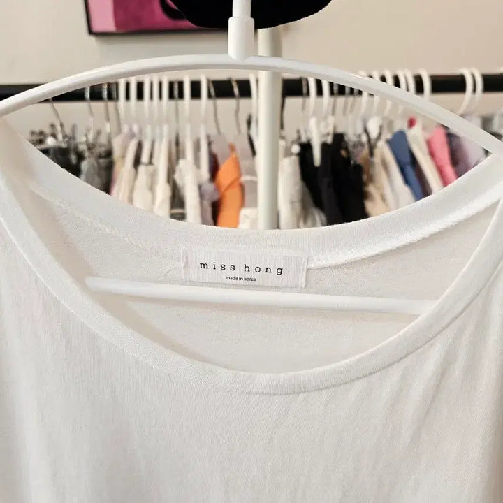 [BUNJANG] Miss Hong White Lace Short-Sleeve T-Shirt / 미스홍 화이트 레이스 반팔 티셔츠